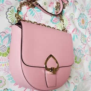 Kate Spade Medium Chain Saddle Bag Pink
